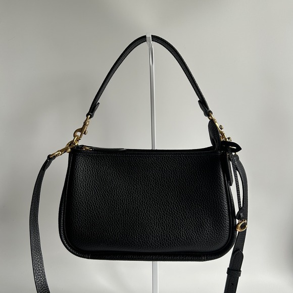 Coach Handbags - Coach Cary Black Pebbled Leather Crossbody Shoulder Bag CC437 Excellent